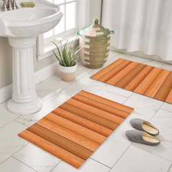 Wood Pio İkili Banyo Paspası 